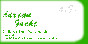 adrian focht business card